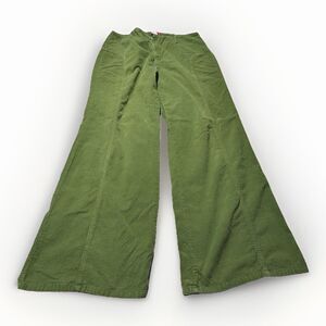Y2K Wyeth Women’s 12 Green Corduroy Pants Wide Leg Vintage